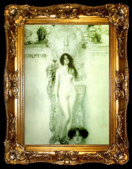 framed  Gustav Klimt skulpturen, ta009-2